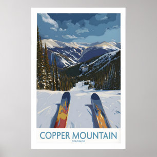Poster Montanha de Cobre Colorado Arte de Parede Pico Nev