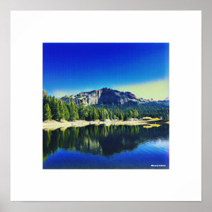 Poster Montanha do trovão sobre o lago de prata