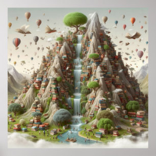 Poster Montanha dos Livros