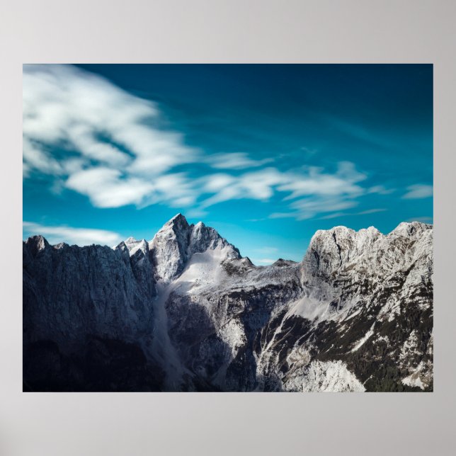 Poster Montanha Jalovec na Eslovênia (Frente)