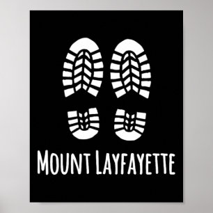 Poster Montanha Lafayette New Hampshire Caminhante Rústic