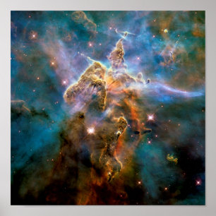 Poster Montanha Mística Nebulosa Carina Foto Espacial Hub