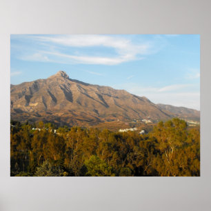 Pôster Montanha na serra escala do BLANCA