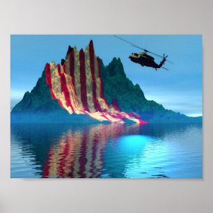 Pôster Montanha Patriótica