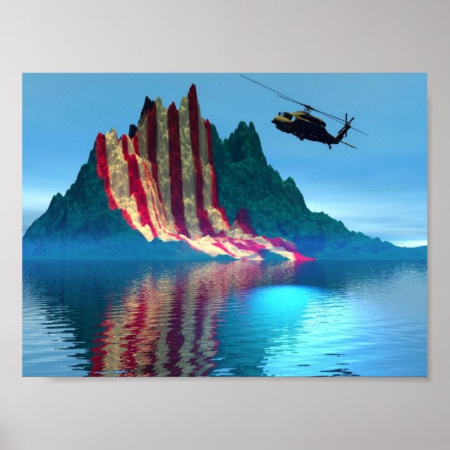 Pôster Montanha Patriótica (Frente)