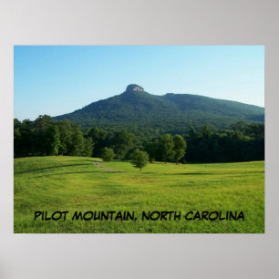 PÔSTER MONTANHA PILOTO, NORTH CAROLINA