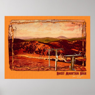 Pôster Montanha Rochosa Alta