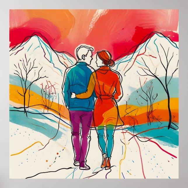 Poster Montanha Romance (Frente)