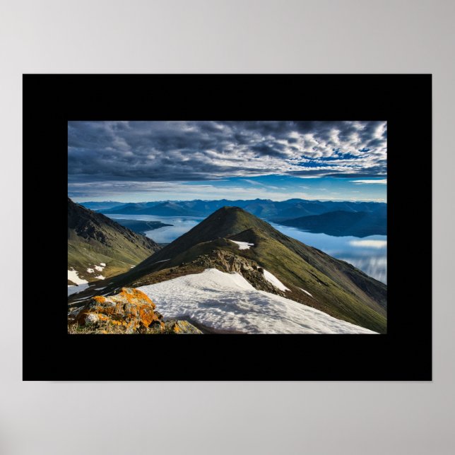 Poster Montanha Sheep nas Kluane Ranges (Frente)