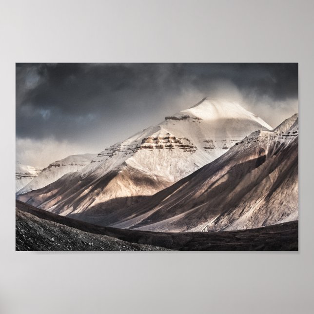 Poster Montanha Svalbard (Frente)