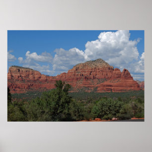 Poster Montanha vermelha 082 da rocha de Sedona