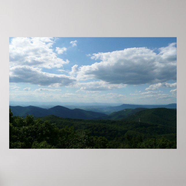 Poster Montanhas Apalaches II Shenandoah (Frente)