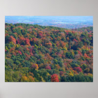 Montanhas Appalachian em queda