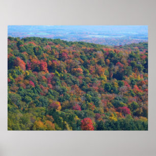 Poster Montanhas Appalachian em queda