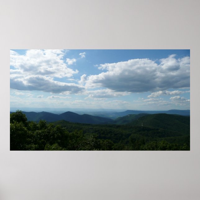Poster Montanhas Appalachian II Shenandoah (Frente)