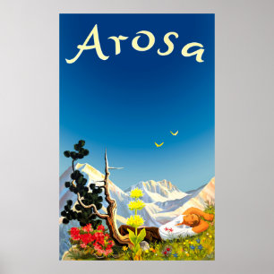 Poster Montanhas Arosa, Campo de Verão