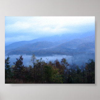 Poster Montanhas Azuis