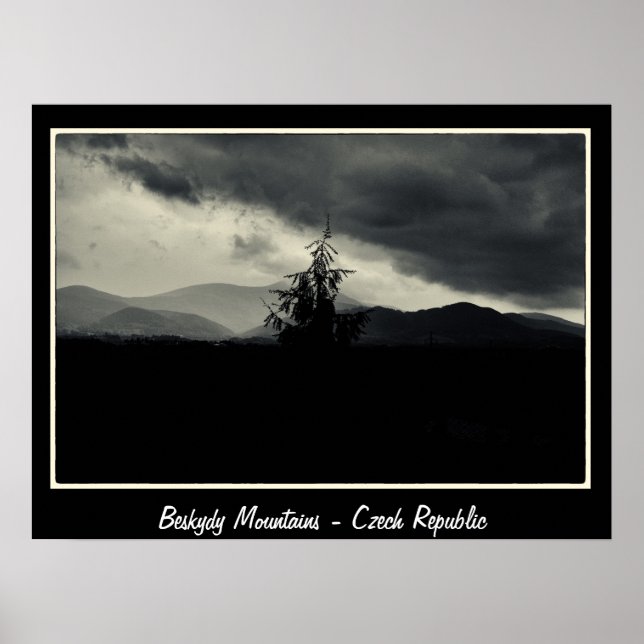Poster Montanhas Beskydy, República Tcheca (Cartaz) (Frente)