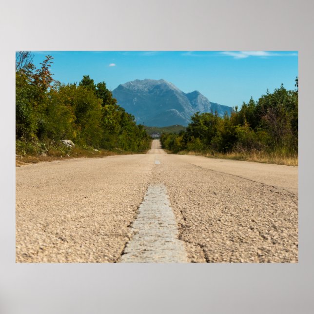 Poster Montanhas Biokovo - Croácia (Frente)