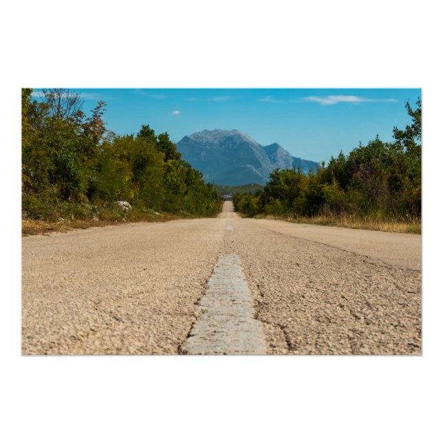 Pôster Montanhas Biokovo - Croácia (Frente)