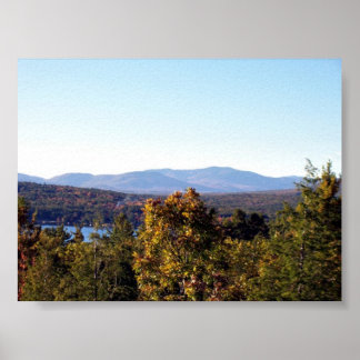 Poster Montanhas brancas de New Hampshire