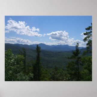 Poster montanhas brancas de New Hampshire