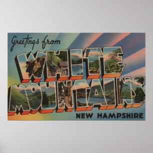Pôster Montanhas brancas, New Hampshire 4