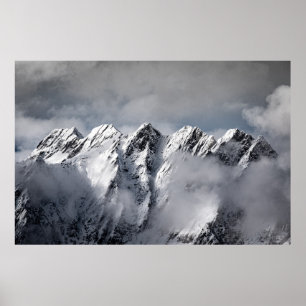 POSTER MONTANHAS COBERTAS POR NEVE