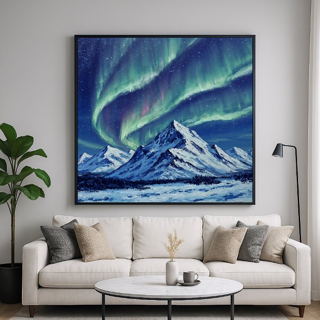 Poster Montanhas do norte - Painteryle Landscape Art (Criador carregado)