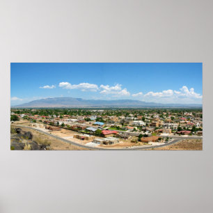 Pôster montanhas do sandia de Albuquerque