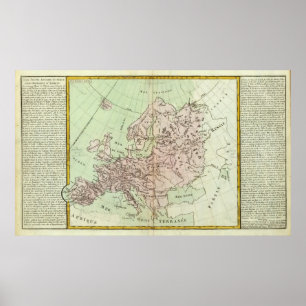 Pôster Montanhas e rios da Europa