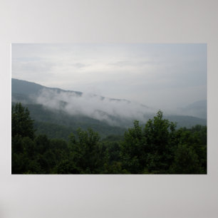 Poster Montanhas fumarentos
