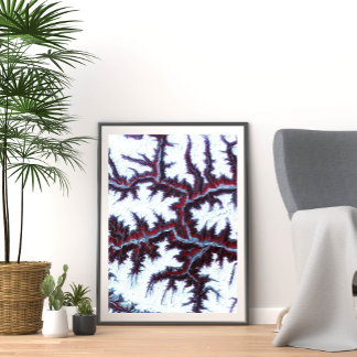 Poster Montanhas Himalaya Vistas Do Espaço