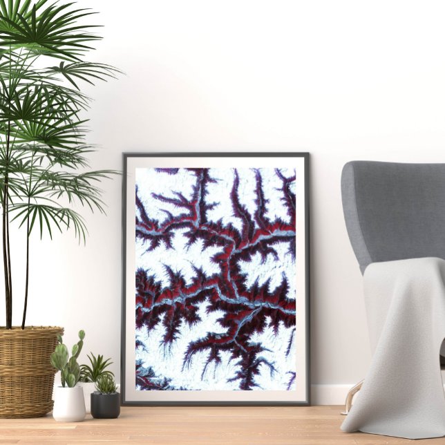 Poster Montanhas Himalaya Vistas Do Espaço (Criador carregado)