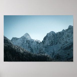 Poster Montanhas impressionantes e floresta de escombros