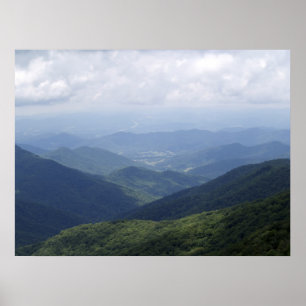 Pôster Montanhas ocidentais do NC