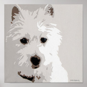 Pôster Montanhas ocidentais Terrier