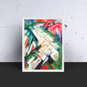 Pôster Montanhas (Paisagem) por Franz Marc, Arte Antiga