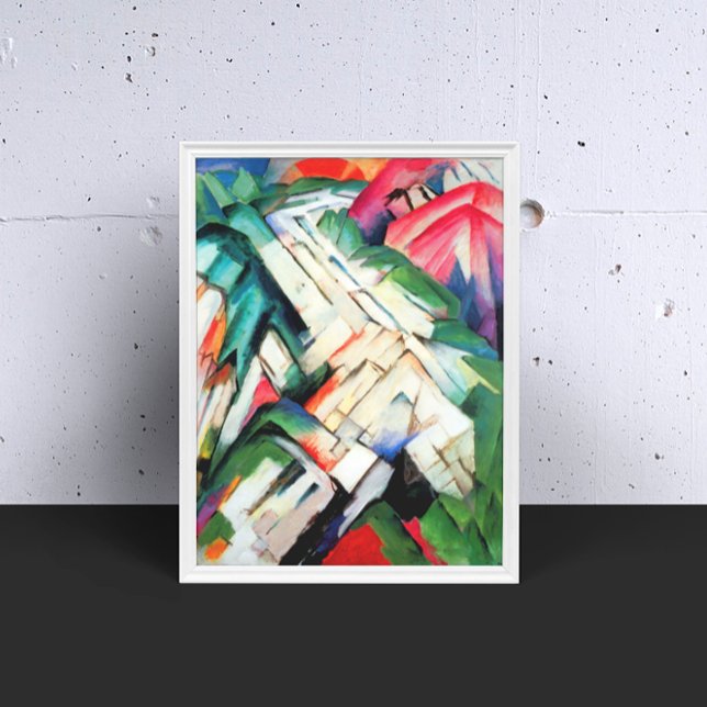 Pôster Montanhas (Paisagem) por Franz Marc, Arte Antiga (Criador carregado)