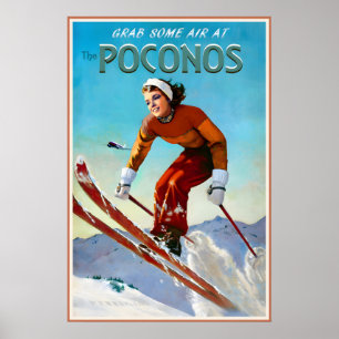 Poster Montanhas Pocono Pensilvânia Marilyn Monroe
