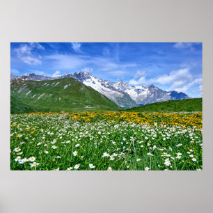 Poster Montanhas   Primavera do Vale dos Alpes suíços
