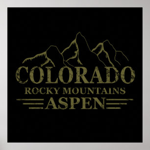 Poster Montanhas Rochosas Aspen Colorado