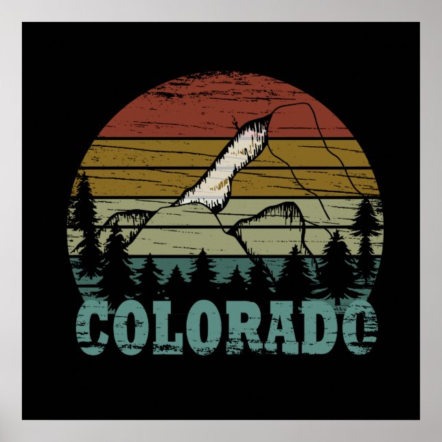 Poster Montanhas Rochosas Colorado (Frente)