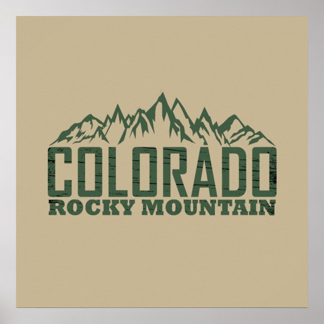 Poster Montanhas Rochosas Colorado (Frente)