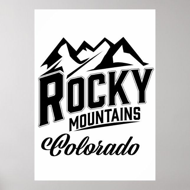 Poster Montanhas Rochosas Colorado (Frente)