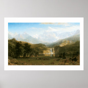 Poster Montanhas rochosas, o pico do Lander por Albert