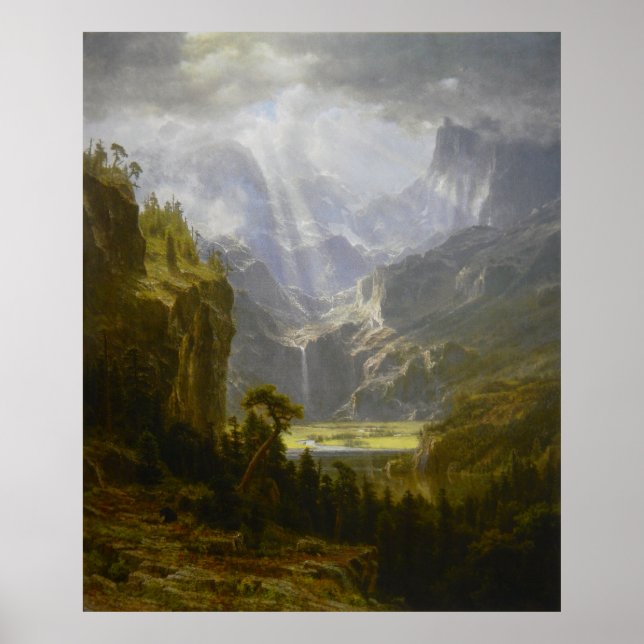 Poster Montanhas Rochosas, Pico de Lander (1863) (Frente)