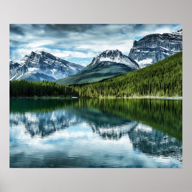 Poster Montanhas | Rockies canadenses, Alberta Canada (Frente)