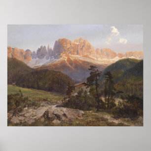 Poster Montanhas Rosengarten por K. Petrides