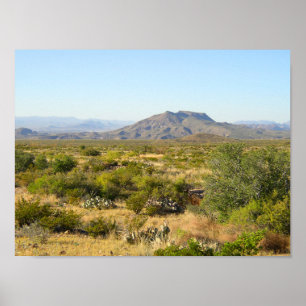 Poster Montanhas Trans-Pecos, Texas